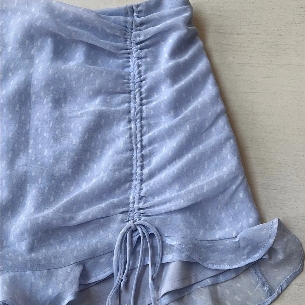 Rouched Ruffle Mini Skort - Picture 3 of 7
